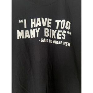 Brisco Brands Bikers Mens Graphic T Shirt Size LG Cotton Funny  Black White